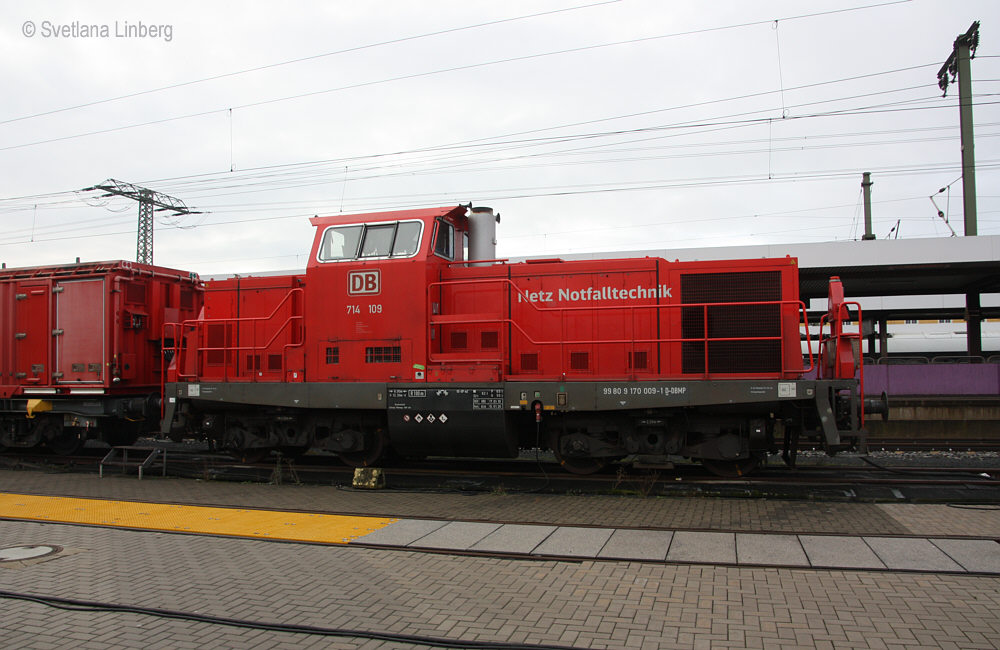Bild der Rettungszuglok 714 109, Fulda, Fotografin Svetlana Linberg